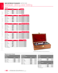 Thumbnail of document Data Sheet - Calibration Weight Set 300 g & 500 g Range, ASTM Class 0